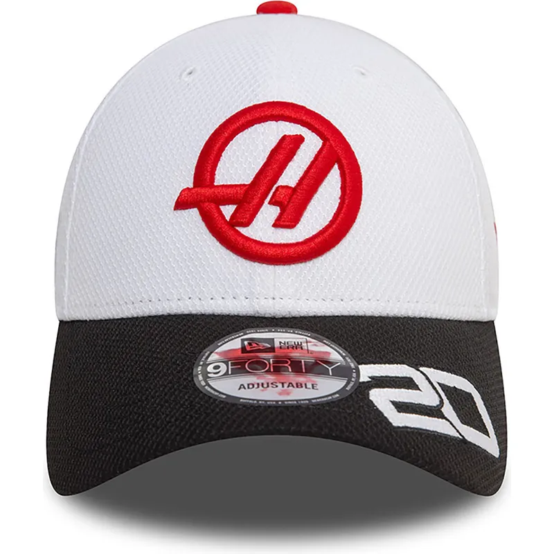 cappellino-curvo-bianco-e-nero-snapback-kevin-magnussen-9forty-di-haas-f1-team-formula-1-di-new-era