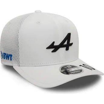 Gorra trucker blanca Pierre Gasly 9FIFTY Original Fit de Alpine F1 Team Formula 1 de New Era