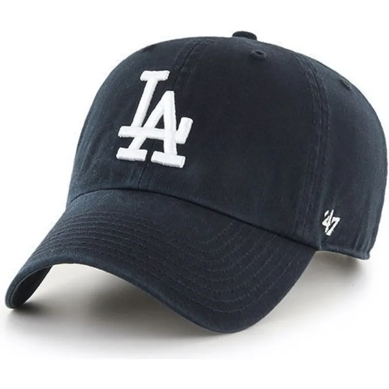 svart-bojd-keps-los-angeles-dodgers-mlb-clean-up-fran-47-brand