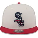 epci-plata-bej-snapback-9fifty-4th-of-july-de-chicago-white-sox-mlb-de-new-era