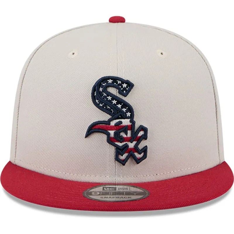 epci-plata-bej-snapback-9fifty-4th-of-july-de-chicago-white-sox-mlb-de-new-era