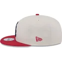 gorra-plana-beige-y-roja-snapback-9fifty-4th-of-july-de-chicago-white-sox-mlb-de-new-era