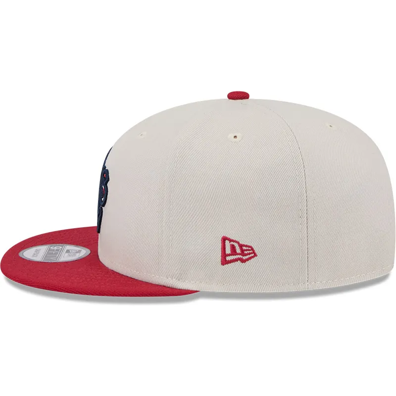 cappellino-piatto-beige-e-rosso-snapback-9fifty-4th-of-july-di-oakland-athletics-mlb-di-new-era