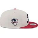 cappellino-piatto-beige-e-rosso-snapback-9fifty-4th-of-july-di-oakland-athletics-mlb-di-new-era