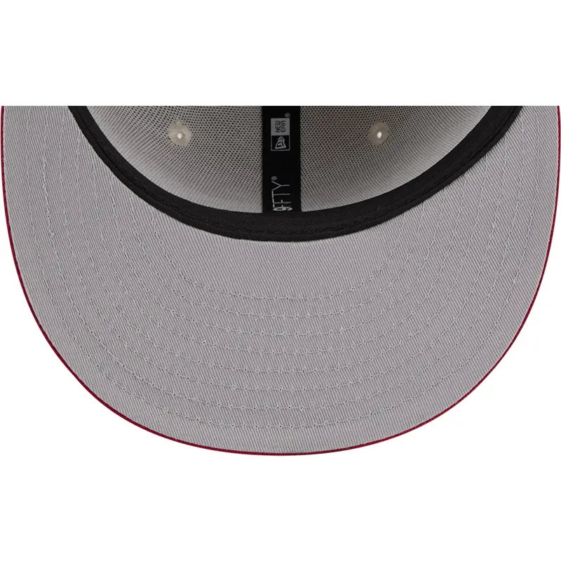 cappellino-piatto-beige-e-rosso-snapback-9fifty-4th-of-july-di-oakland-athletics-mlb-di-new-era