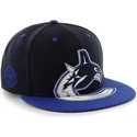 cap-plata-black-snapback-de-vancouver-canucks-nhl-de-47-brand