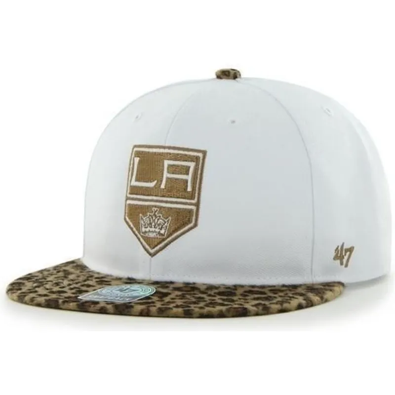 epci-plata-alb-snapback-de-los-angeles-kings-nhl-de-47-brand