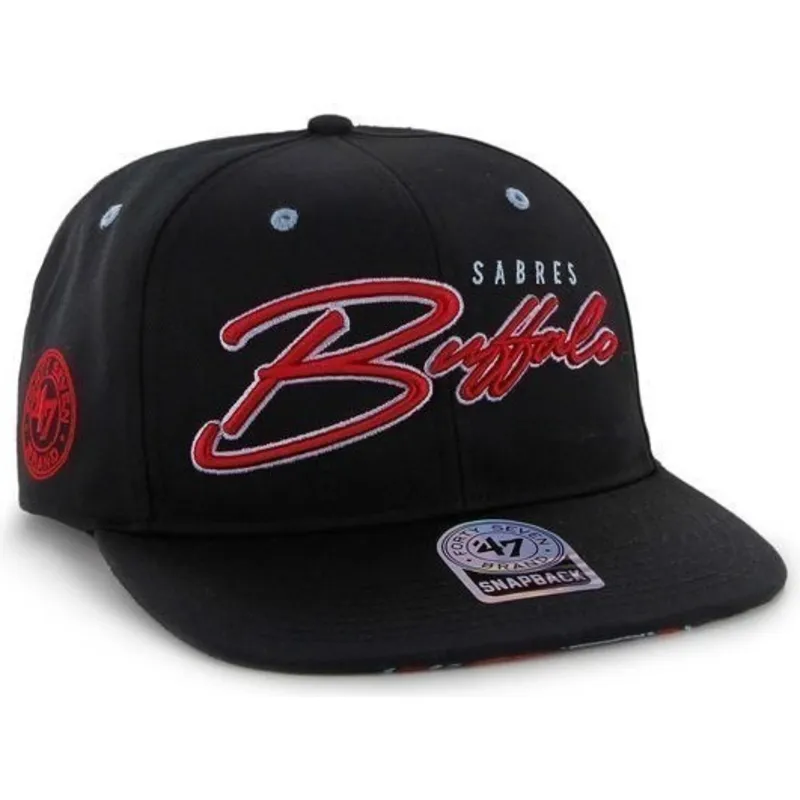 epci-plata-negru-snapback-letras-de-buffalo-sabres-nhl-de-47-brand