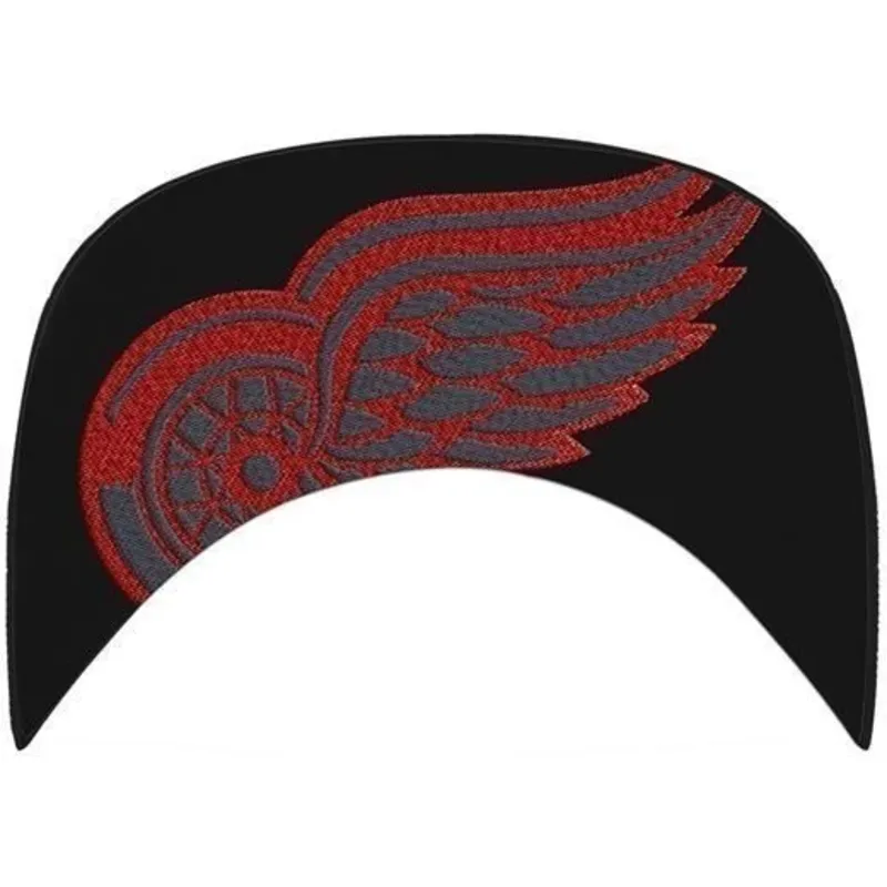 cap-plata-black-snapback-de-letras-de-detroit-red-wings-nhl-de-47-brand