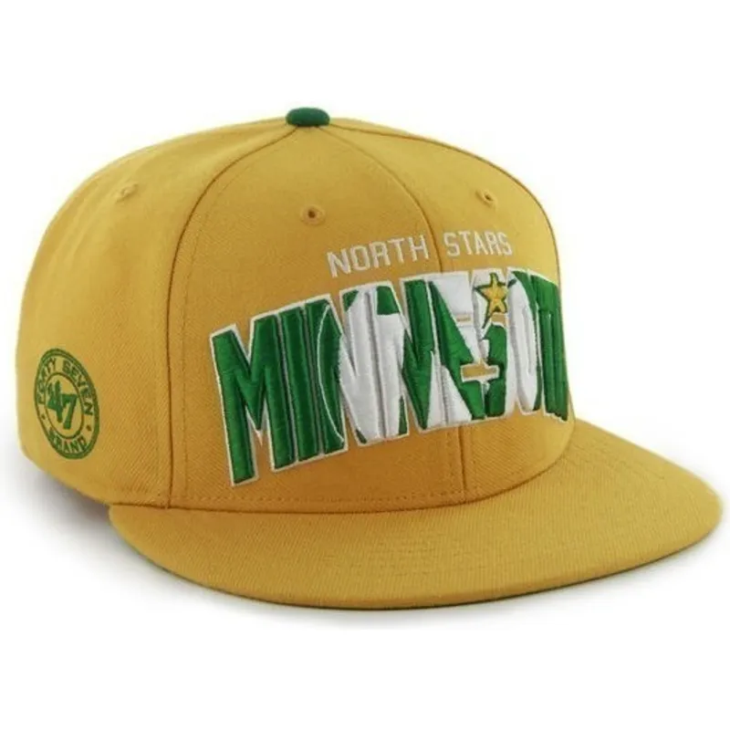epci-plata-galben-snapback-de-minnesota-north-stars-nhl-de-47-brand