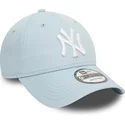 casquette-courbee-bleue-claire-ajustable-9forty-league-essential-new-york-yankees-mlb-new-era