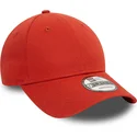 cappellino-curvo-rosso-regolabile-9forty-essential-di-new-era