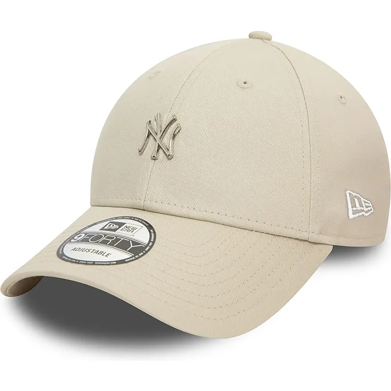 epci-curbata-bej-reglabila-9forty-metallic-pin-de-new-york-yankees-mlb-de-new-era