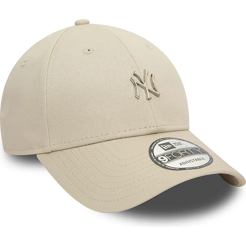 epci-curbata-bej-reglabila-9forty-metallic-pin-de-new-york-yankees-mlb-de-new-era