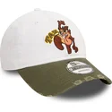 gorra-curva-blanca-y-verde-ajustable-9twenty-washed-de-diablo-de-tasmania-looney-tunes-de-new-era