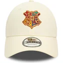 gorra-curva-beige-ajustable-9forty-de-hogwarts-harry-potter-de-new-era