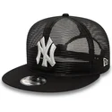 cappello-trucker-piatto-nero-9fifty-con-ricamo-a-rete-dei-new-york-yankees-mlb-di-new-era