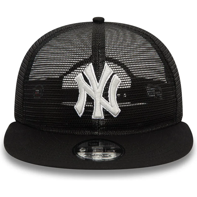 cappello-trucker-piatto-nero-9fifty-con-ricamo-a-rete-dei-new-york-yankees-mlb-di-new-era