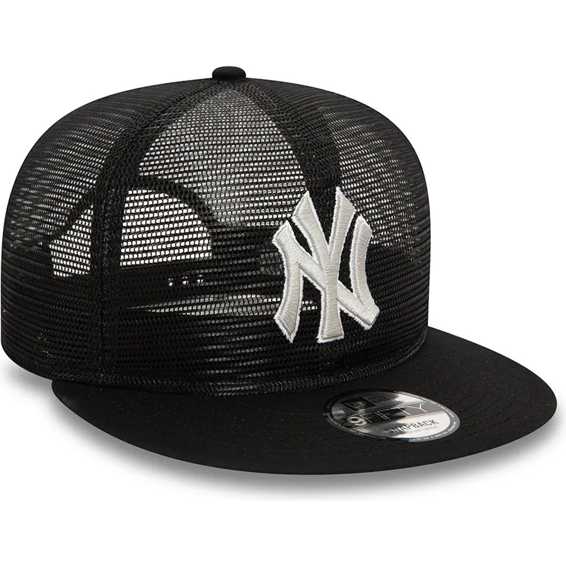 cappello-trucker-piatto-nero-9fifty-con-ricamo-a-rete-dei-new-york-yankees-mlb-di-new-era