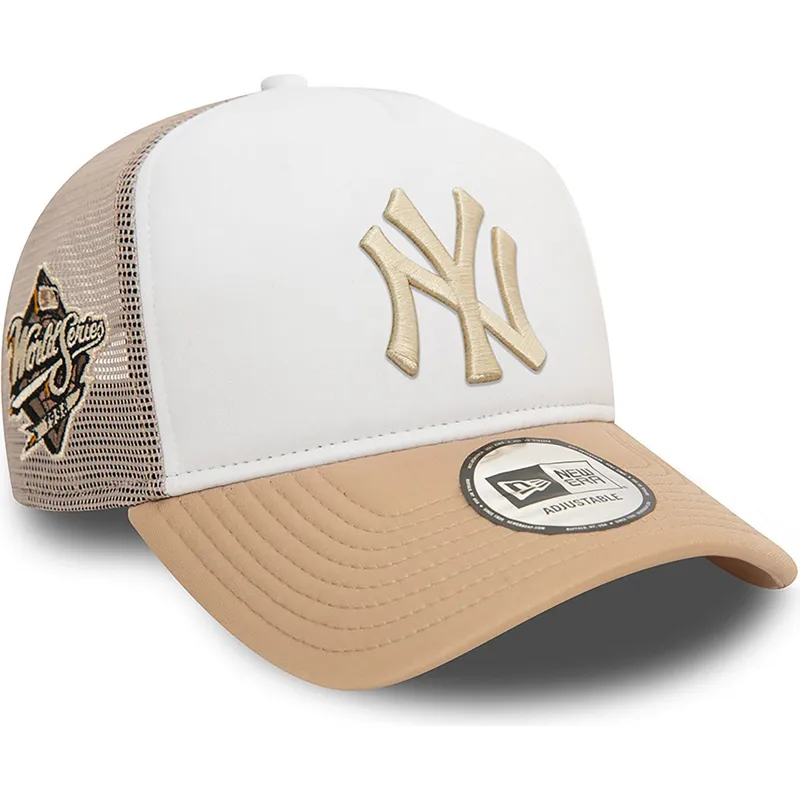 epci-curbata-bej-snapback-a-frame-frame-world-series-de-new-york-yankees-mlb-de-new-era