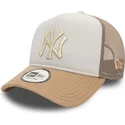 epci-curbata-bej-snapback-a-frame-frame-world-series-de-new-york-yankees-mlb-de-new-era