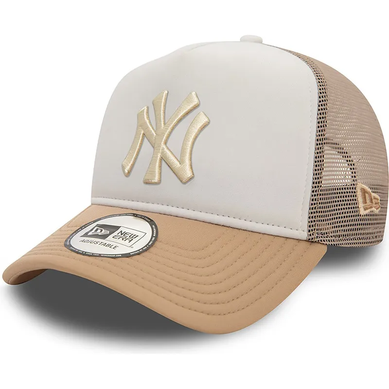 epci-curbata-bej-snapback-a-frame-frame-world-series-de-new-york-yankees-mlb-de-new-era