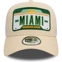 epci-curbata-bej-snapback-a-frame-license-plate-de-miami-ciudades-y-playas-de-new-era