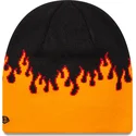 gorro-nero-e-arancione-skull-knit-flame-di-new-era