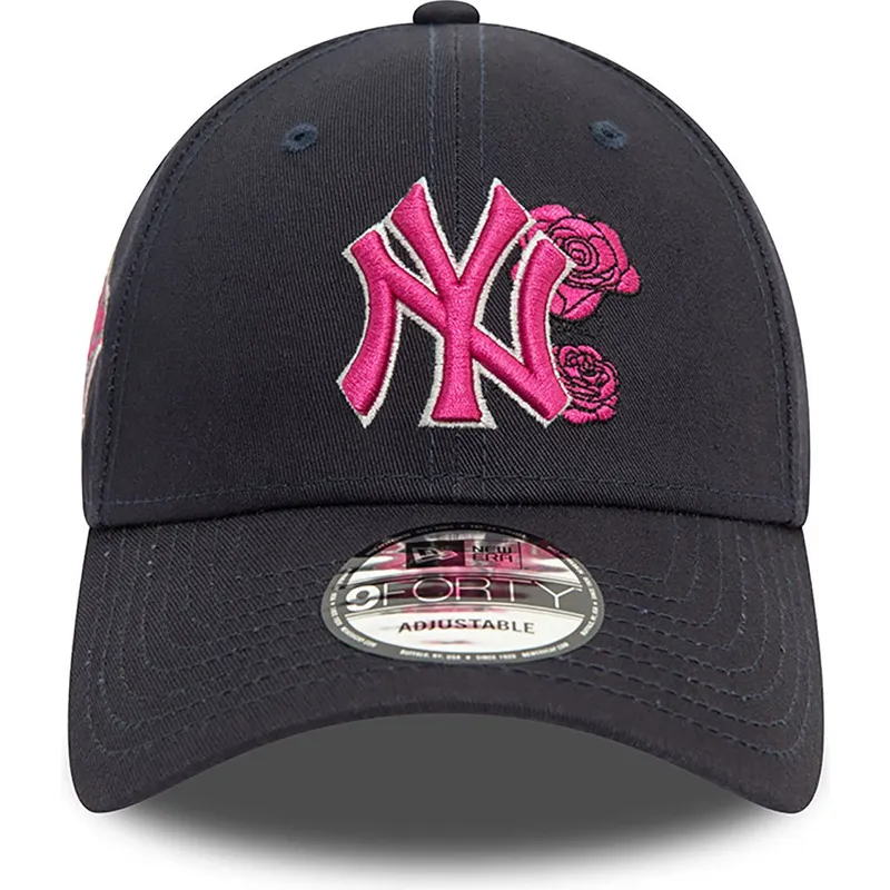epci-curbata-bleumarin-reglabila-rosa-9forty-flower-icon-de-new-york-yankees-mlb-de-new-era