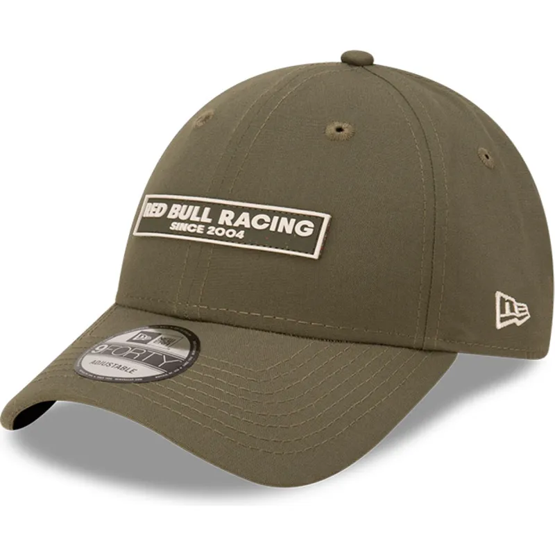 cappellino-verde-curvo-regolabile-9forty-repreve-wordmark-di-red-bull-racing-formula-1-di-new-era