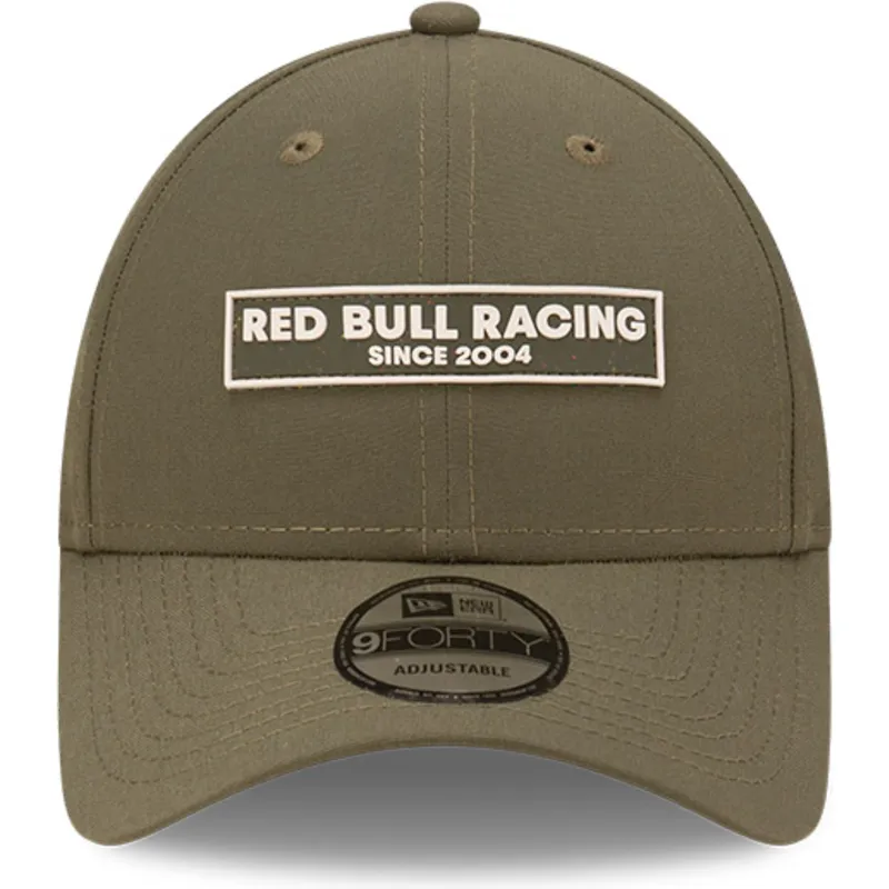 cappellino-verde-curvo-regolabile-9forty-repreve-wordmark-di-red-bull-racing-formula-1-di-new-era