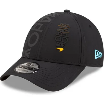 Gorra curva negra ajustable 9FORTY Shadow de McLaren Racing Formula 1 de New Era