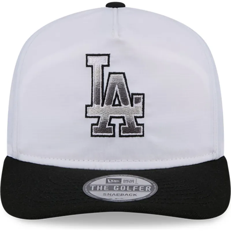 epci-curbata-alb-snapback-golfer-chrome-de-los-angeles-dodgers-mlb-de-new-era