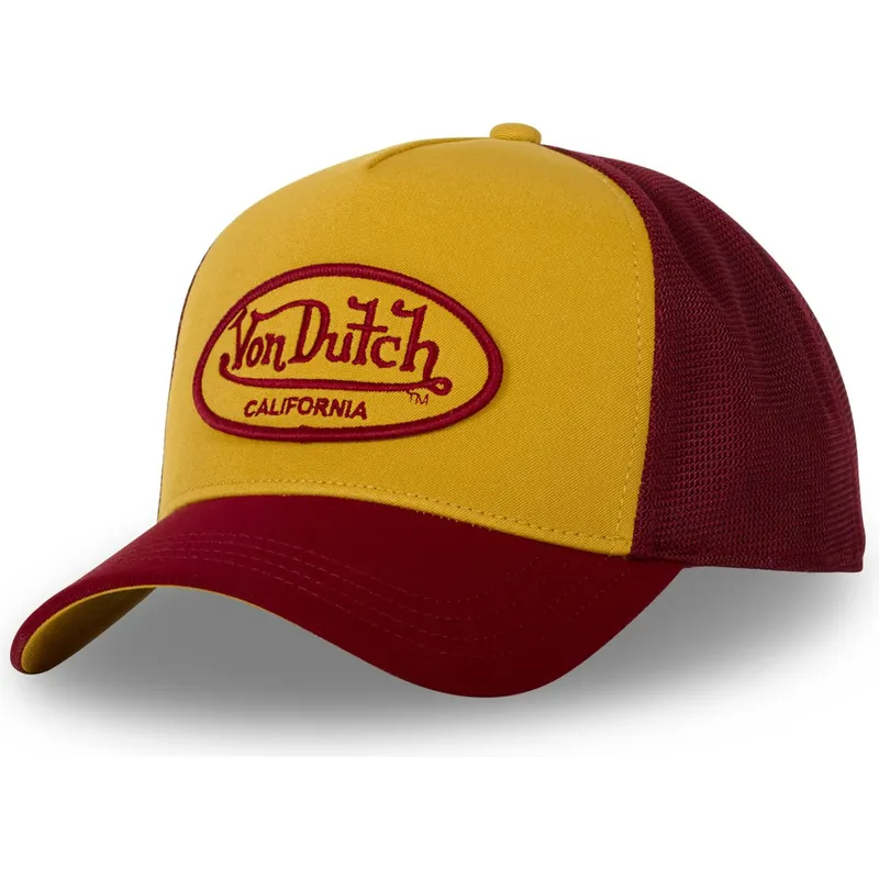 gelbe-und-rote-trucker-kappe-burg-von-von-dutch