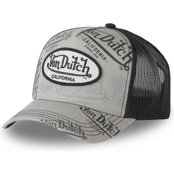 Gorra trucker gris y negra CAFE02 de Von Dutch