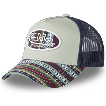 Cappello trucker verde e blu ETH04 di Von Dutch