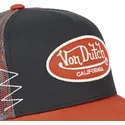 von-dutch-svart-och-orange-gror-truckerkeps