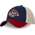 von-dutch-bojd-keps-i-blatt-beige-och-rott-snapback-vint05
