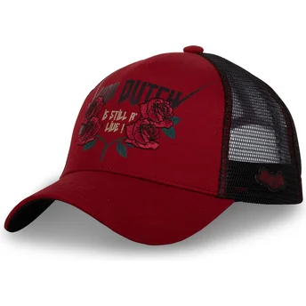 Casquette trucker rouge et noire GUN Von Dutch