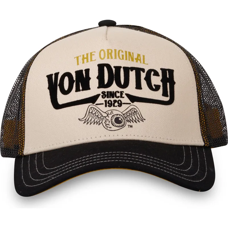beige-und-schwarze-trucker-kappe-the-von-von-dutch