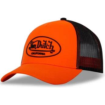 Von Dutch FLU O orange och svart truckerkeps