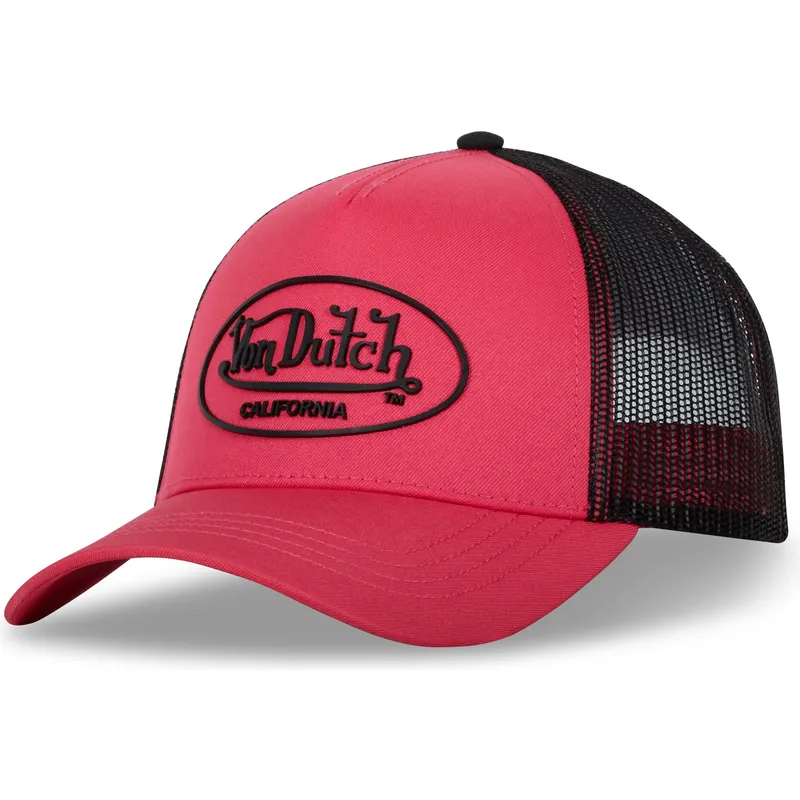 trucker-keps-rosa-och-svart-flu-p-fran-von-dutch