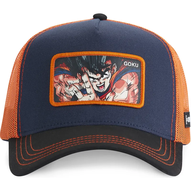 marineblaue-und-orangefarbene-trucker-kappe-son-goku-dbz8-gok-dragon-ball-von-capslab
