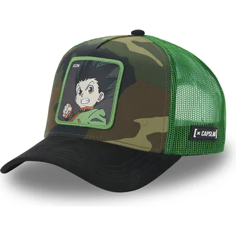 Casquette trucker camouflage et noire Gon Freecss HU3 Hunter x Hunter Capslab