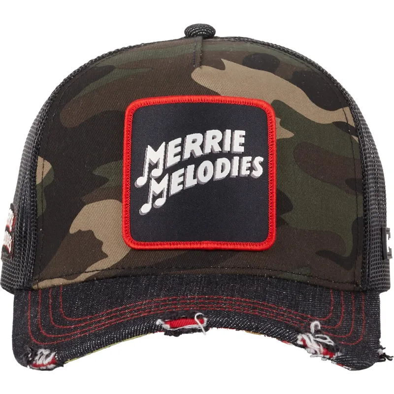 capslab-looney-tunes-merry-melodies-trucker-kappe-in-tarnfarbe-und-schwarz-loo10-fol