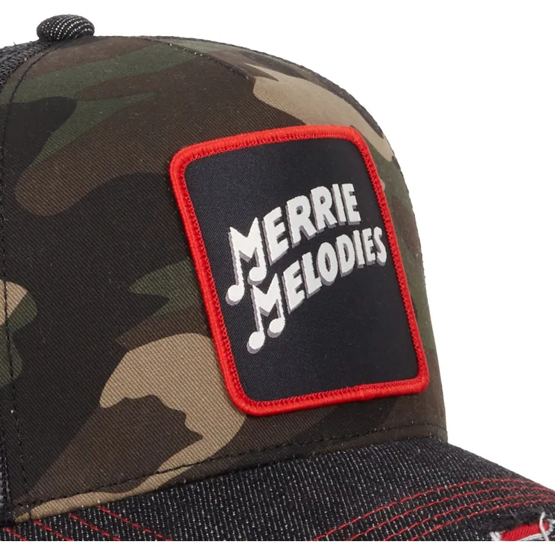 capslab-looney-tunes-merry-melodies-trucker-kappe-in-tarnfarbe-und-schwarz-loo10-fol