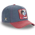 snapback-kappe-mit-gebogenem-schirm-in-blau-und-rot-monkey-d-luffy-op4-hak-one-piece-von-capslab