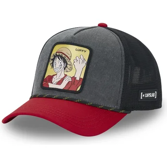 Svart och röd trucker-keps Monkey D. Luffy OP4 MUG One Piece från Capslab