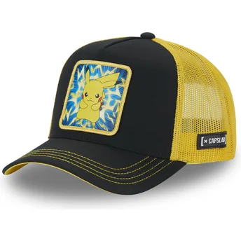 Casquette trucker noire et jaune Pikachu PMK5 THU Pokémon Capslab