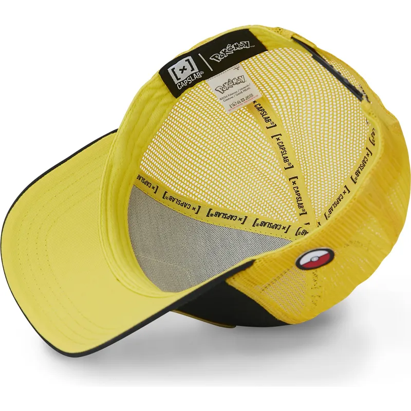 svart-och-gul-trucker-keps-pikachu-pmk5-thu-pokemon-fran-capslab